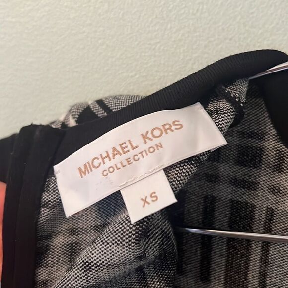 MICHAEL KORS COLLECTION Double-Knit Plaid Handkerchief Dress XS - Picture 7 of 9